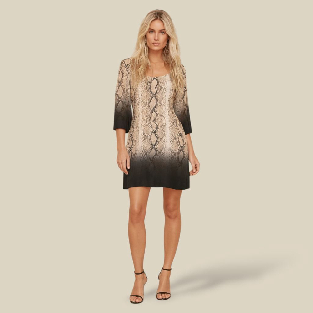 Tracy Reese Python Ombre Silk Blend Sheath Dress Sz 6 NWT | Luxe Tailored Fit
